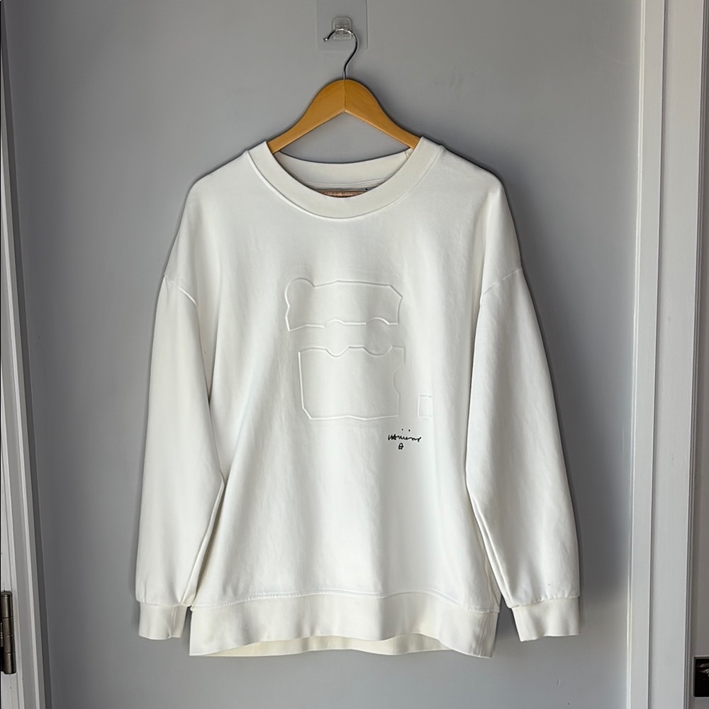 Zara Man Off White Sweatshirt - Picture 3 of 11